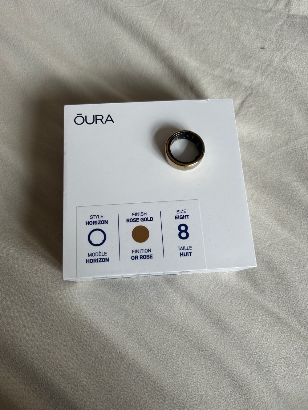Oura Ring - Gen 3 - Horizon Ring in Rose Gold
